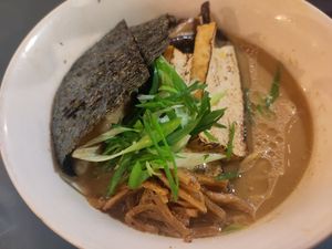 Vegan shoyu ramen at Tomo no Ramen in Bristol