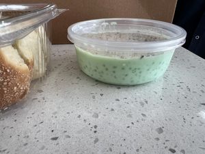 Pandan sago pudding  at San and Wolves in Long Beach