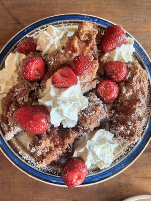 Deep fried French Toast!!!!!!!!!  at Feral in Portland