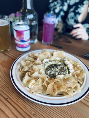 House chips with dip  at Feral in Portland