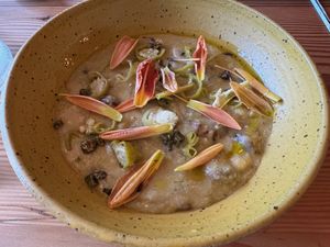 Chanterelle polenta at Feral in Portland