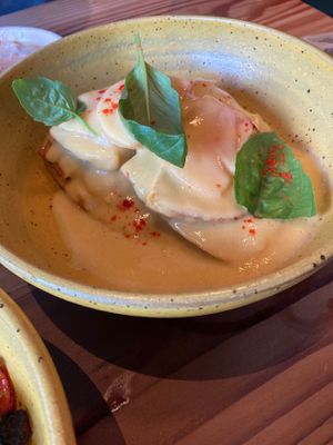 Aug 2024 brunch - Summer Benedict at Feral in Portland