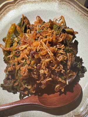 Smoky collards —highly recommend! #Veganuary at Feral in Portland