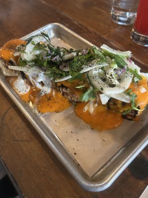 Crazy Buffalo Tofu Skews  at Feral in Portland