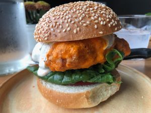 Fried Tofu Sandwich  at Feral in Portland