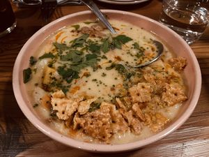 a chowder of chanterelles — wonderful!  at Feral in Portland