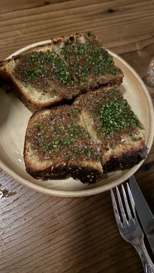 Herbed Focaccia bread   at Feral in Portland