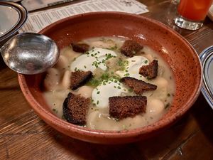 “big beans” a soup of sorts...  at Feral in Portland