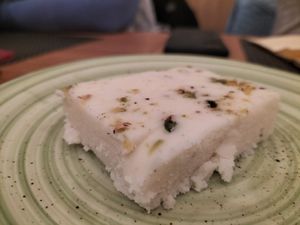 Dessert al cocco at Namastè India in Turin