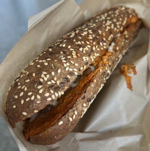 Bocadillo de sobrasada   at Coronats in Valencia