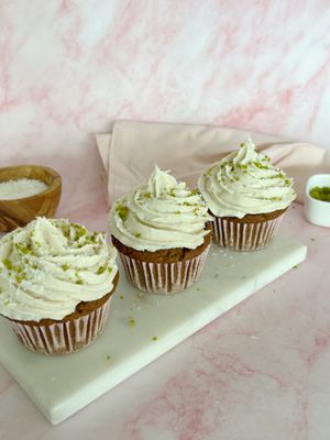 Pistachio Coconut Cupcake at Planted Planet in Melide