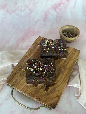 Salted Caramel Pecan Brownie  at Planted Planet in Melide