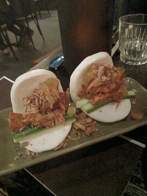 Jackfruit bao at Ginger Meg's in Newcastle