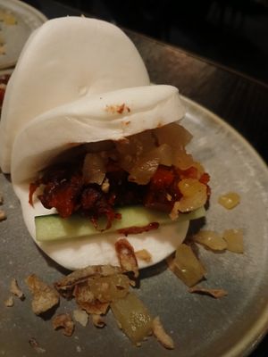 Jackfruit bao at Ginger Meg's in Newcastle
