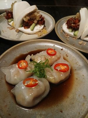 Vegetable dumplings at Ginger Meg's in Newcastle