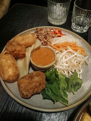 Tofu roll ups at Ginger Meg's in Newcastle