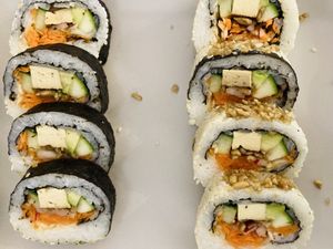   at Vegashi Vegan Fusion in Ljubljana