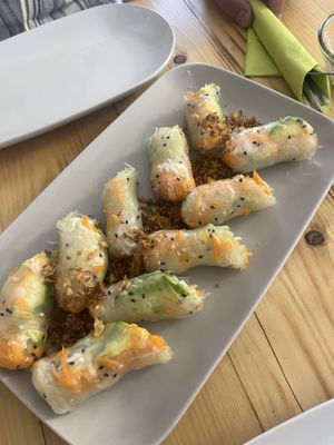 Summer rolls   at Vegashi Vegan Fusion in Ljubljana