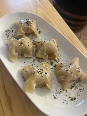 Gyozas   at Vegashi Vegan Fusion in Ljubljana
