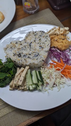 Rice dish at Huong Mai in Hue