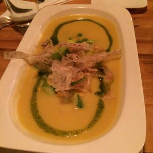 Corn Soup at Grasslands in Toronto