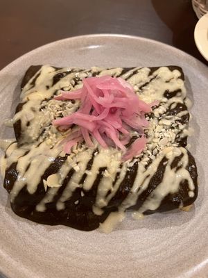 Enmolada plate  at PlanTita's Kitchen in Long Beach