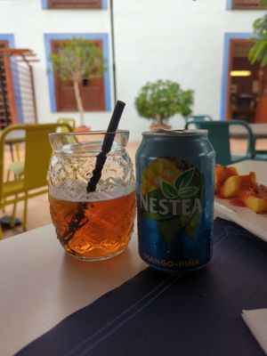 Nestea de piña y mango at Restaurante La Casona de Yaiza in Lanzarote