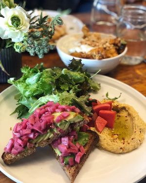 Avo toast  at The Grange in Providence