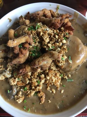Biscuits and Mushroom Gravy at The Grange in Providence