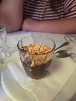 Mousse de cupuaçu com chocolate at Café Tero Restaurante in Rio De Janeiro