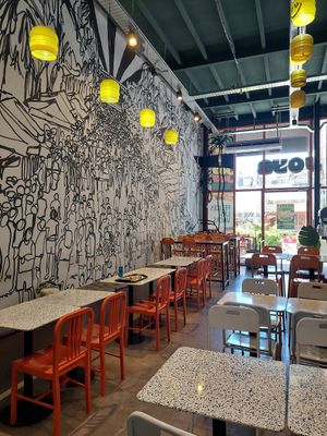 Indoor seating. at Joy  in Buenos Aires