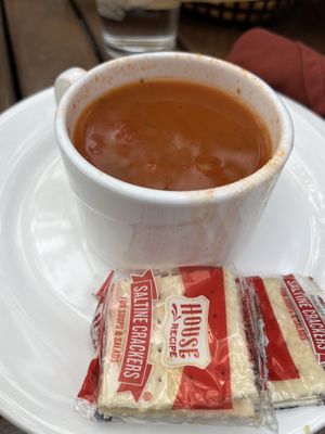 Vegan soup  at Red Rock Grill in Springdale