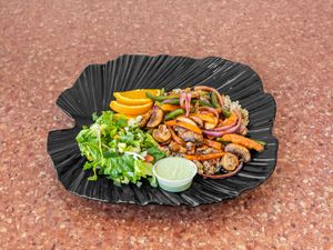 Jerk BBQ Mushroom Stir-fry at Jen's Organics in Springfield