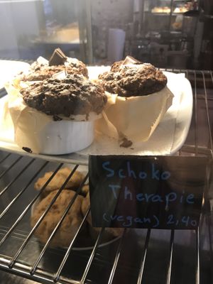 Homemade muffins at Lunatique in Kiel