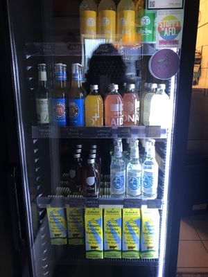 Organic sodas etc at Lunatique in Kiel