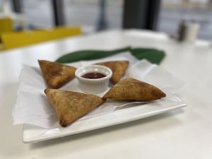 Sambusa  at Lulu EthioVegan in Minneapolis