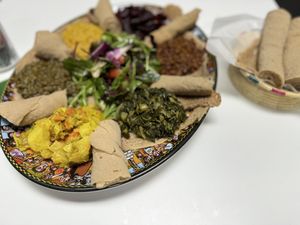   at Lulu EthioVegan in Minneapolis