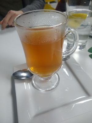 Spiced tea at Lulu EthioVegan in Minneapolis