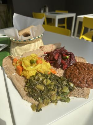   at Lulu EthioVegan in Minneapolis