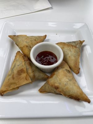 Lentil Sambusas  at Lulu EthioVegan in Minneapolis