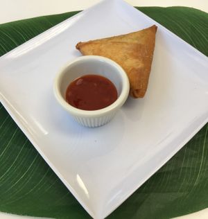 Side of Sambusa at Lulu EthioVegan in Minneapolis