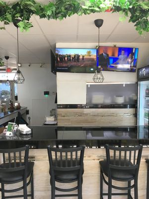 Counter seating at Lulu EthioVegan in Minneapolis