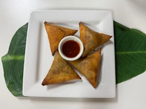 sambusas   at Lulu EthioVegan in Minneapolis