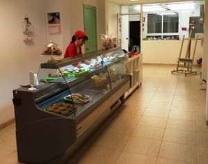 The bar at Vegetart Cuina Vegana in Barcelona