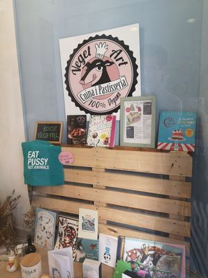 Goodies at Vegetart Cuina Vegana in Barcelona