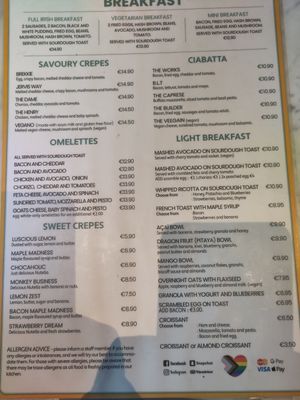 Updated menu at Lemon Jelly Cafe in Dublin