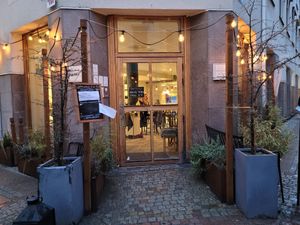 Café front at Berzelii Choklad in Gothenburg