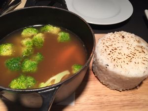 kimchi dish  at Rasoterra in Barcelona