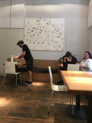 Inside at Rasoterra in Barcelona