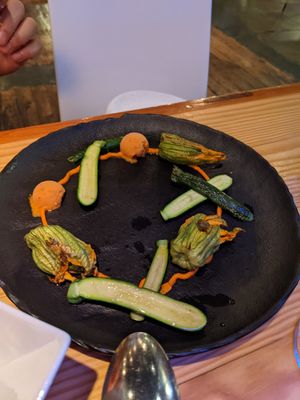 Beautiful plate at Rasoterra in Barcelona